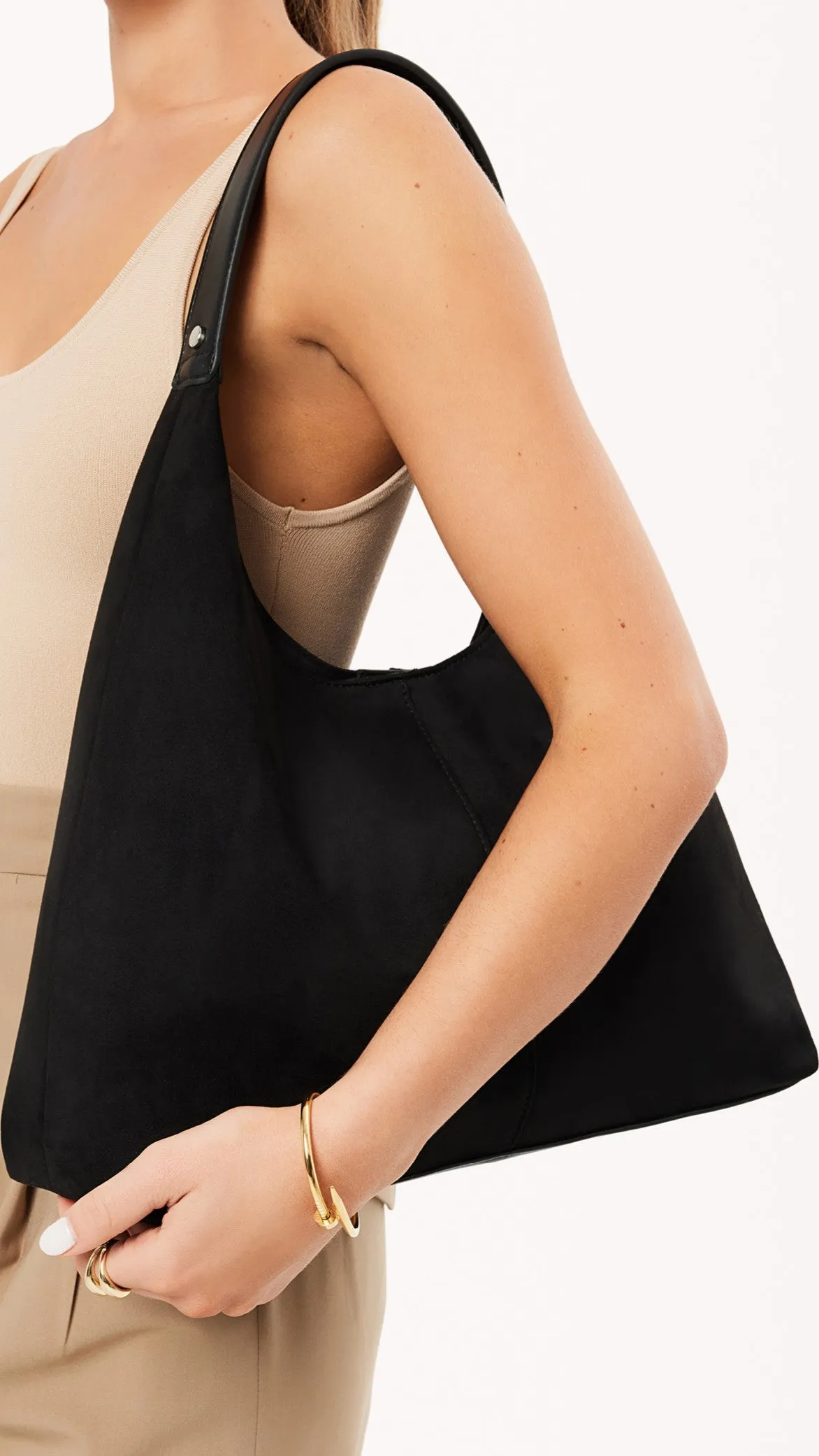 Tammy Shoulder Bag - Black Suede sold by Billy J product image thumbnail 3