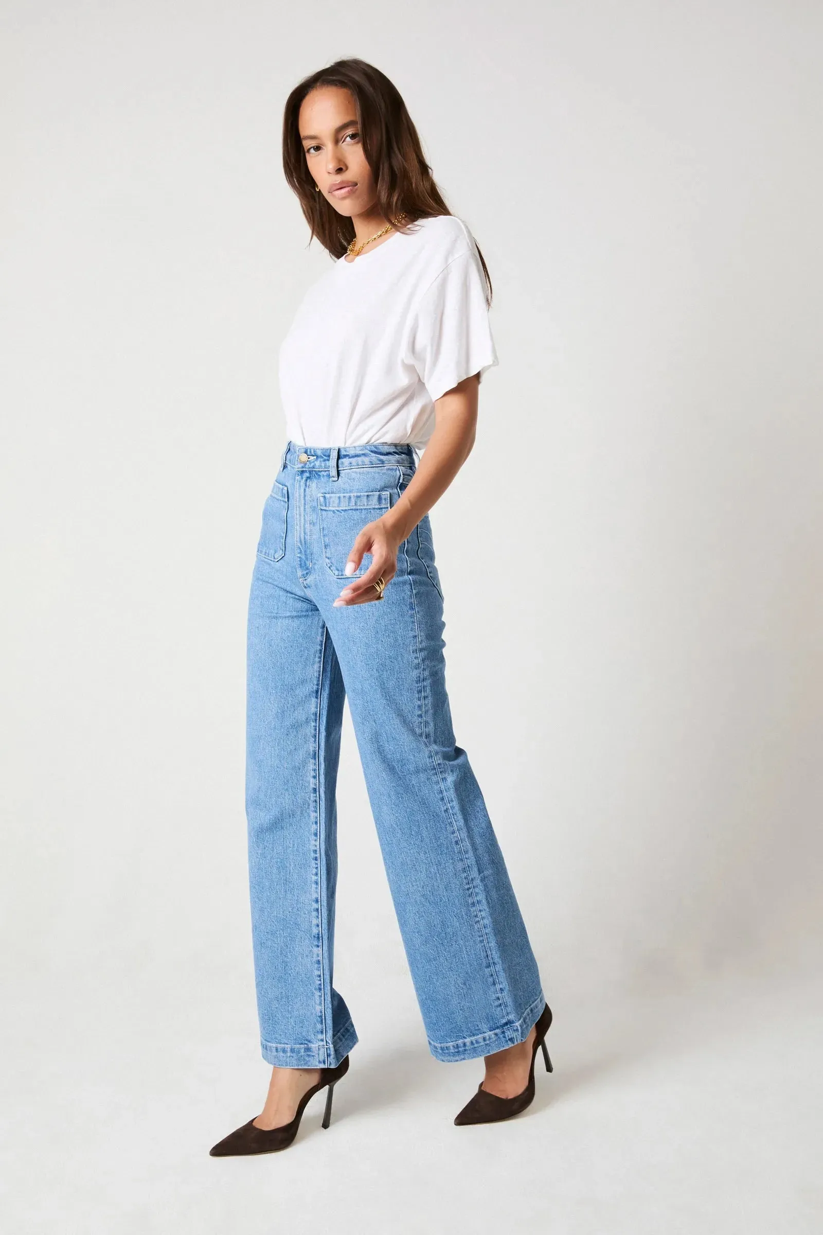 Rollas Sailor Jean Long - Lily Blue sold by Billy J product image thumbnail 4