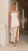 Fenella Asymmetrical Maxi Dress - Butter sold by Billy J