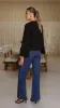 Kiera Tie Front Top - Black sold by Billy J
