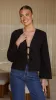 Kiera Tie Front Top - Black sold by Billy J