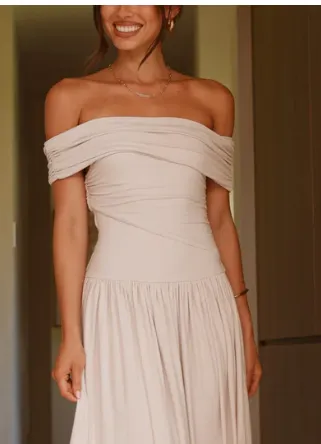 Manalla Mini Dress - Stone sold by Billy J product image thumbnail 4