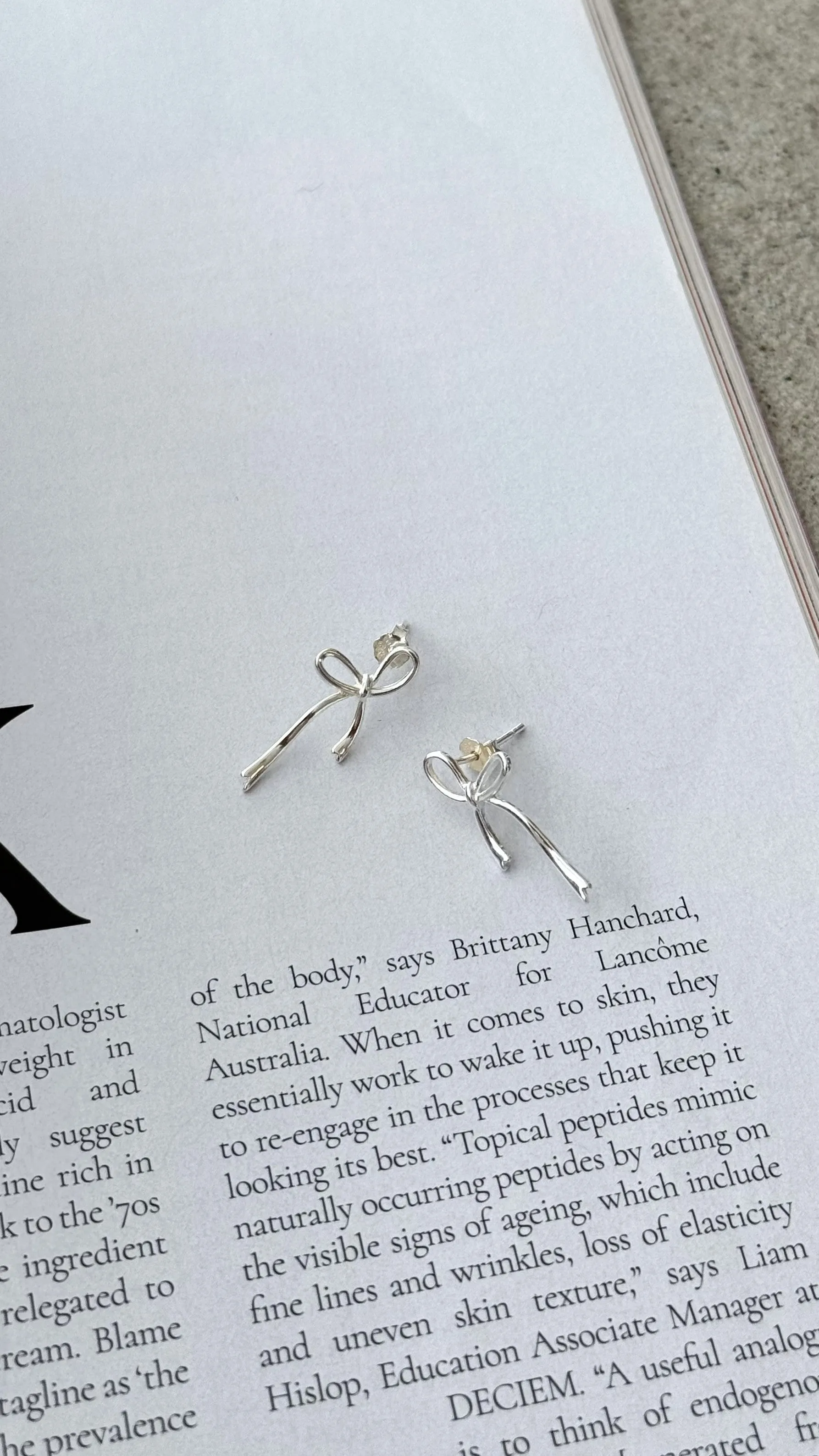 Velika Bow Earrings - Silver sold by Billy J