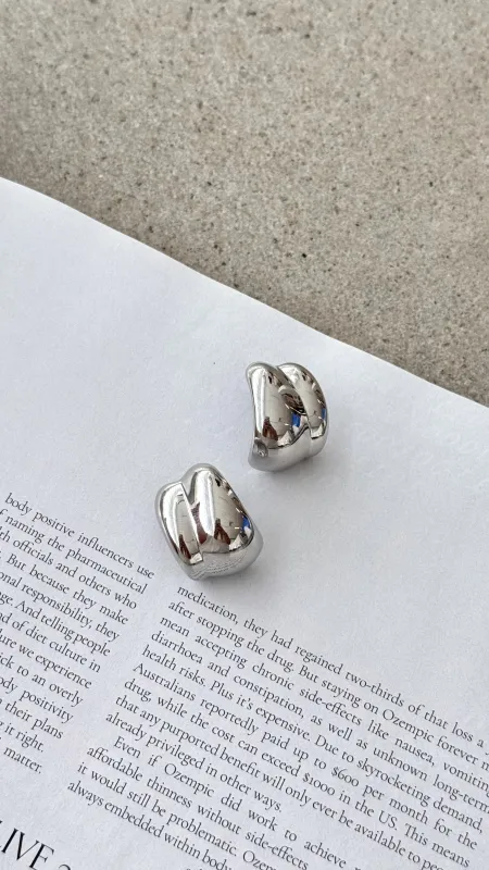 Kiara Earrings - Silver sold by Billy J