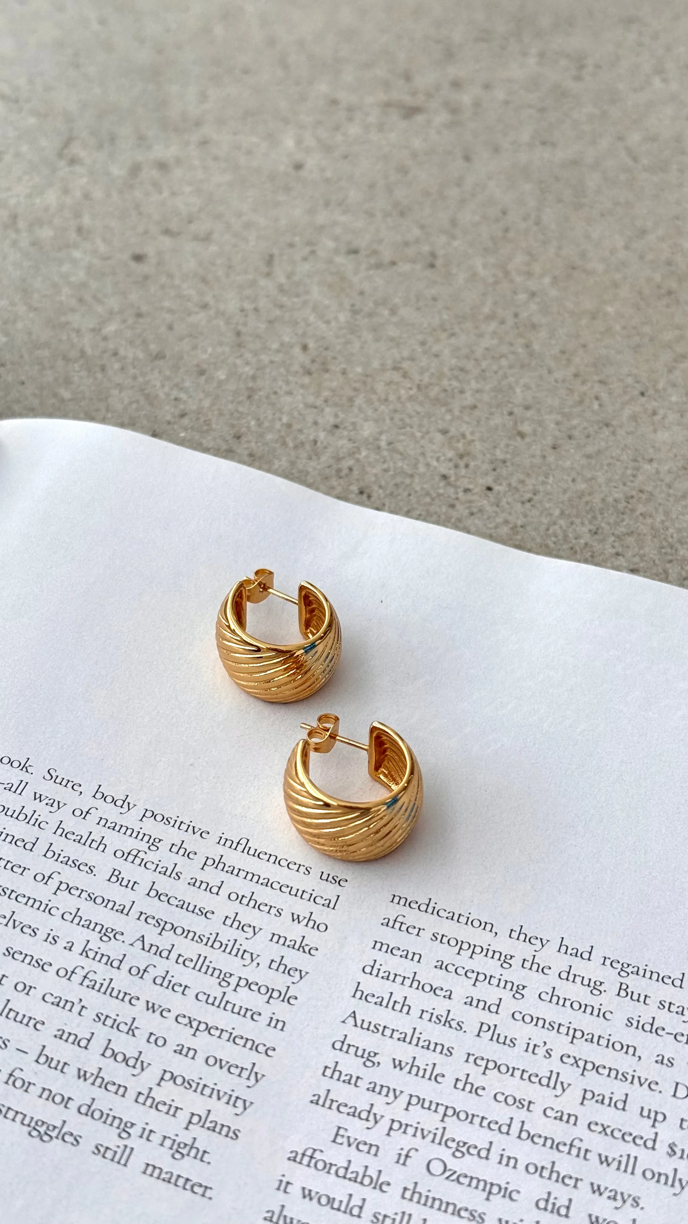 Ziggy Earrings - Gold sold by Billy J
