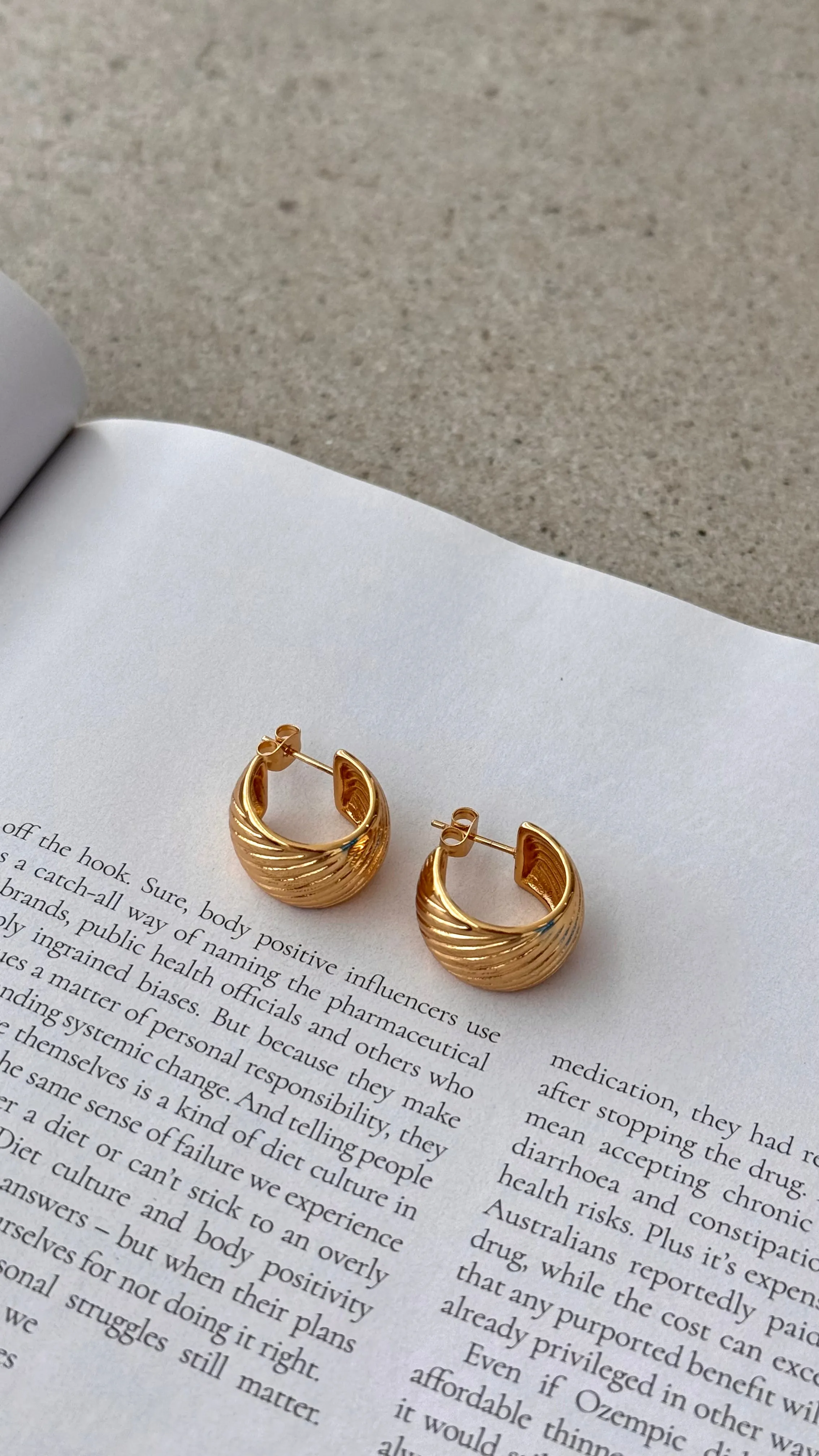 Ziggy Earrings - Gold sold by Billy J product image thumbnail 2