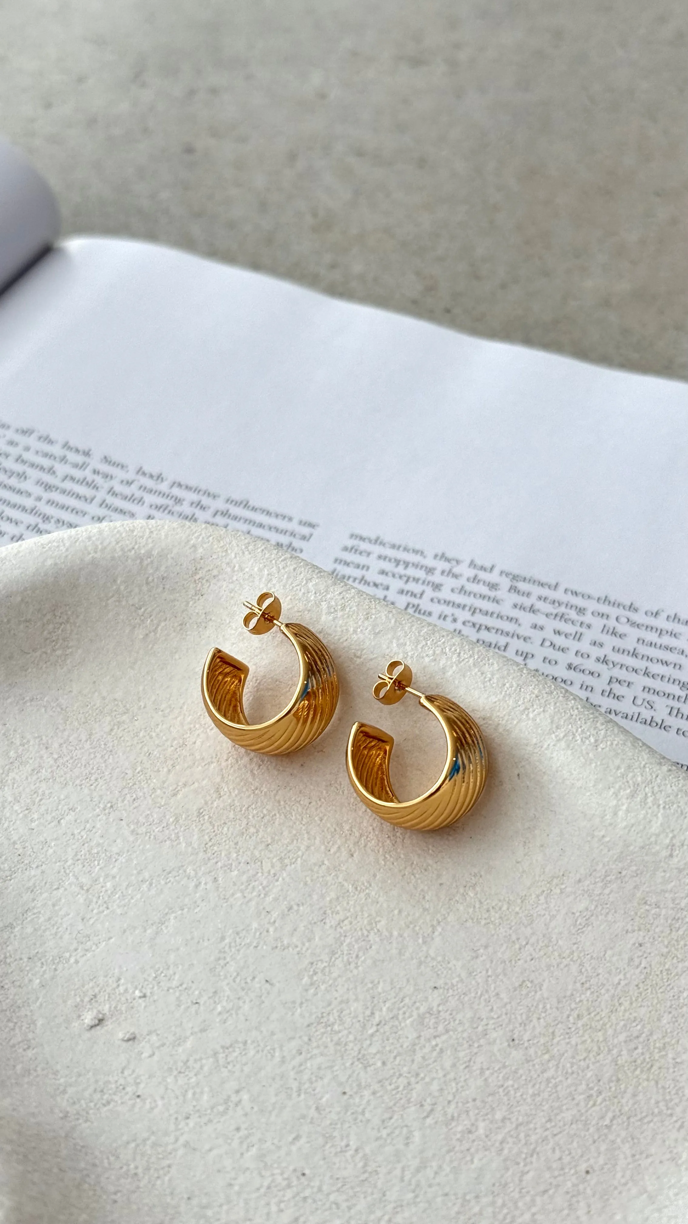 Ziggy Earrings - Gold sold by Billy J product image thumbnail 4