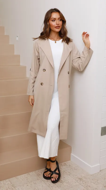 Tamara Trench Coat - Camel sold by Billy J