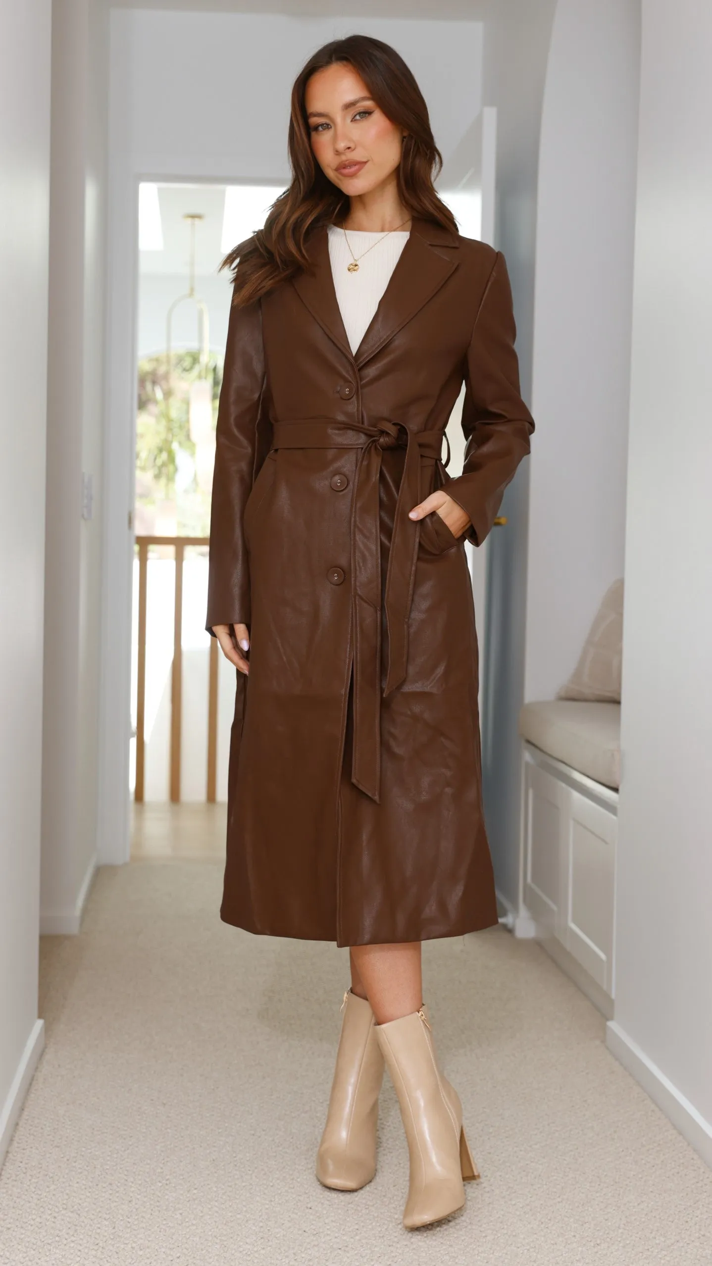 Lahela Coat - Tan sold by Billy J product image thumbnail 5