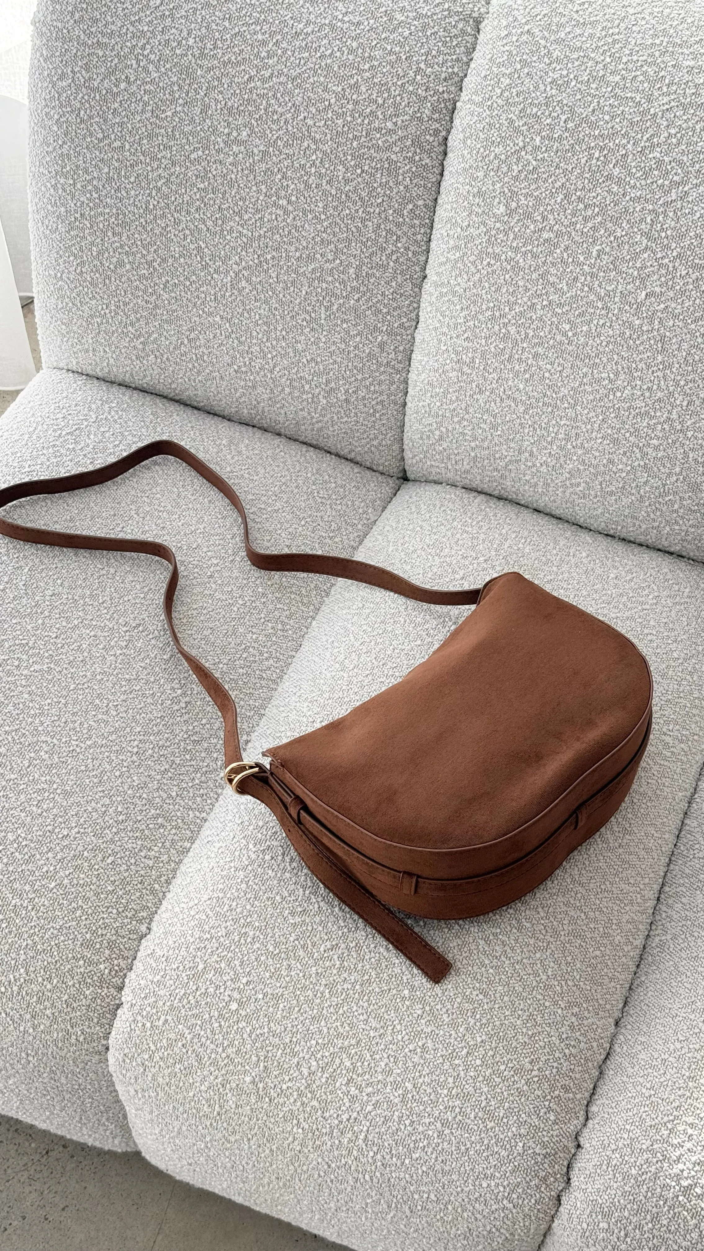 Collins Crossbody Bag - Cocoa Suede sold by Billy J product image thumbnail 2