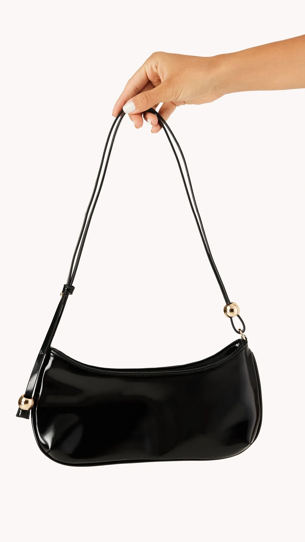 Rosabelle Shoulder Bag - Black Shine sold by Billy J product image thumbnail 3