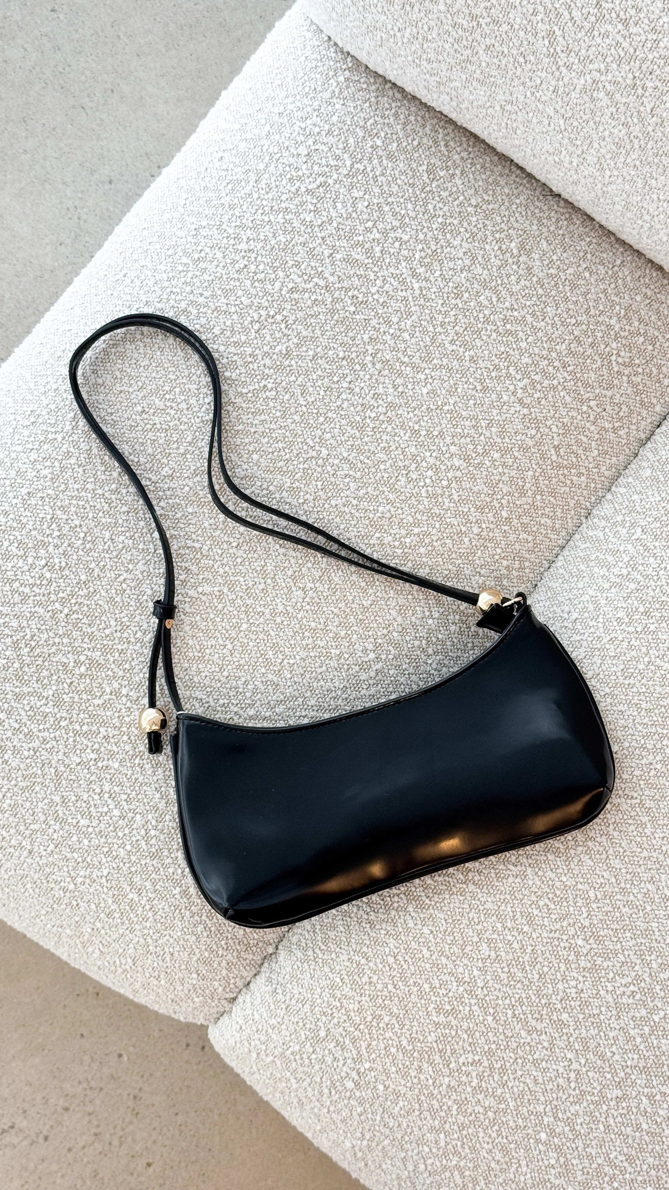 Rosabelle Shoulder Bag - Black Shine sold by Billy J product image thumbnail 4