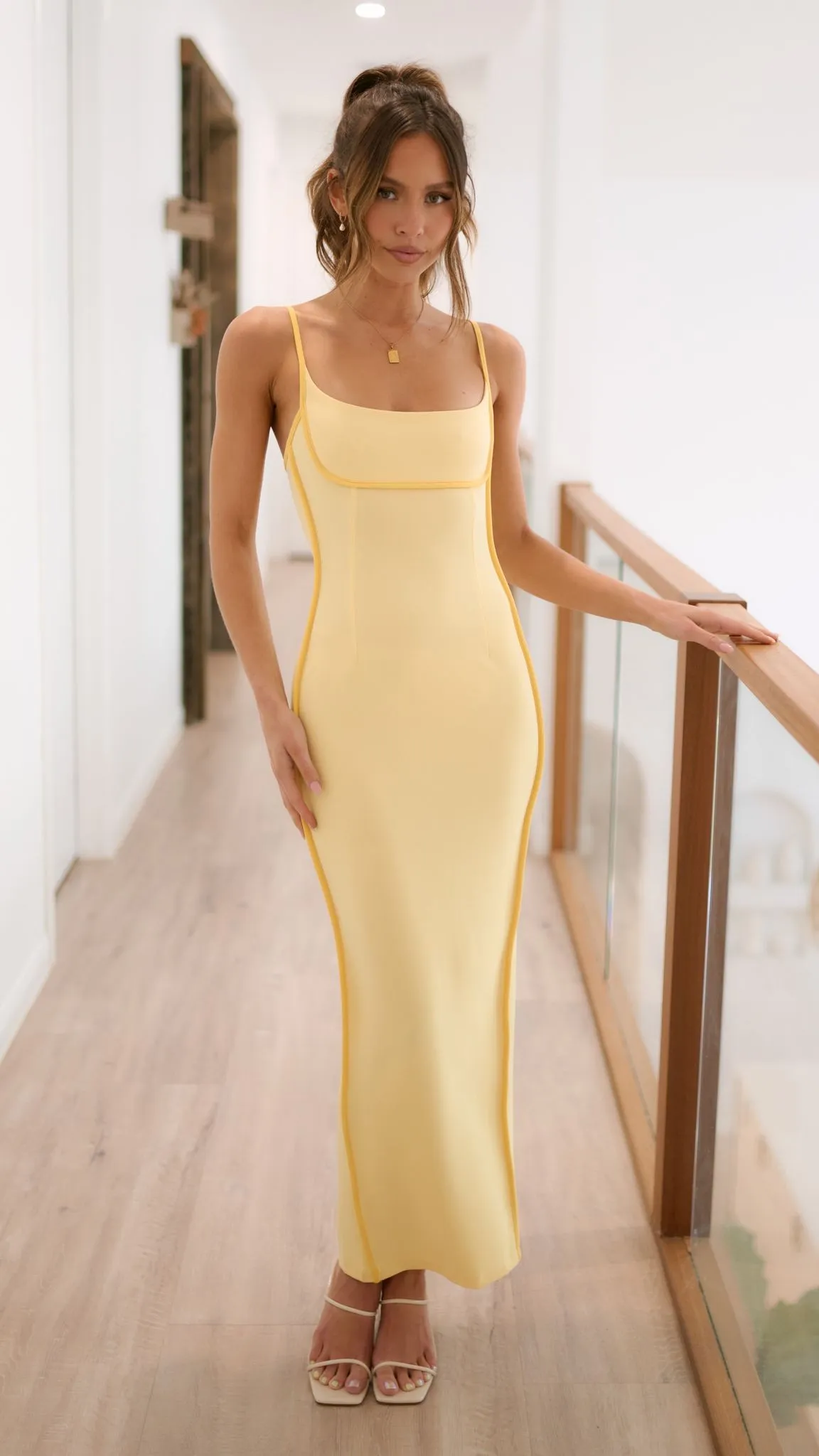 Halle Maxi Dress - Yellow sold by Billy J