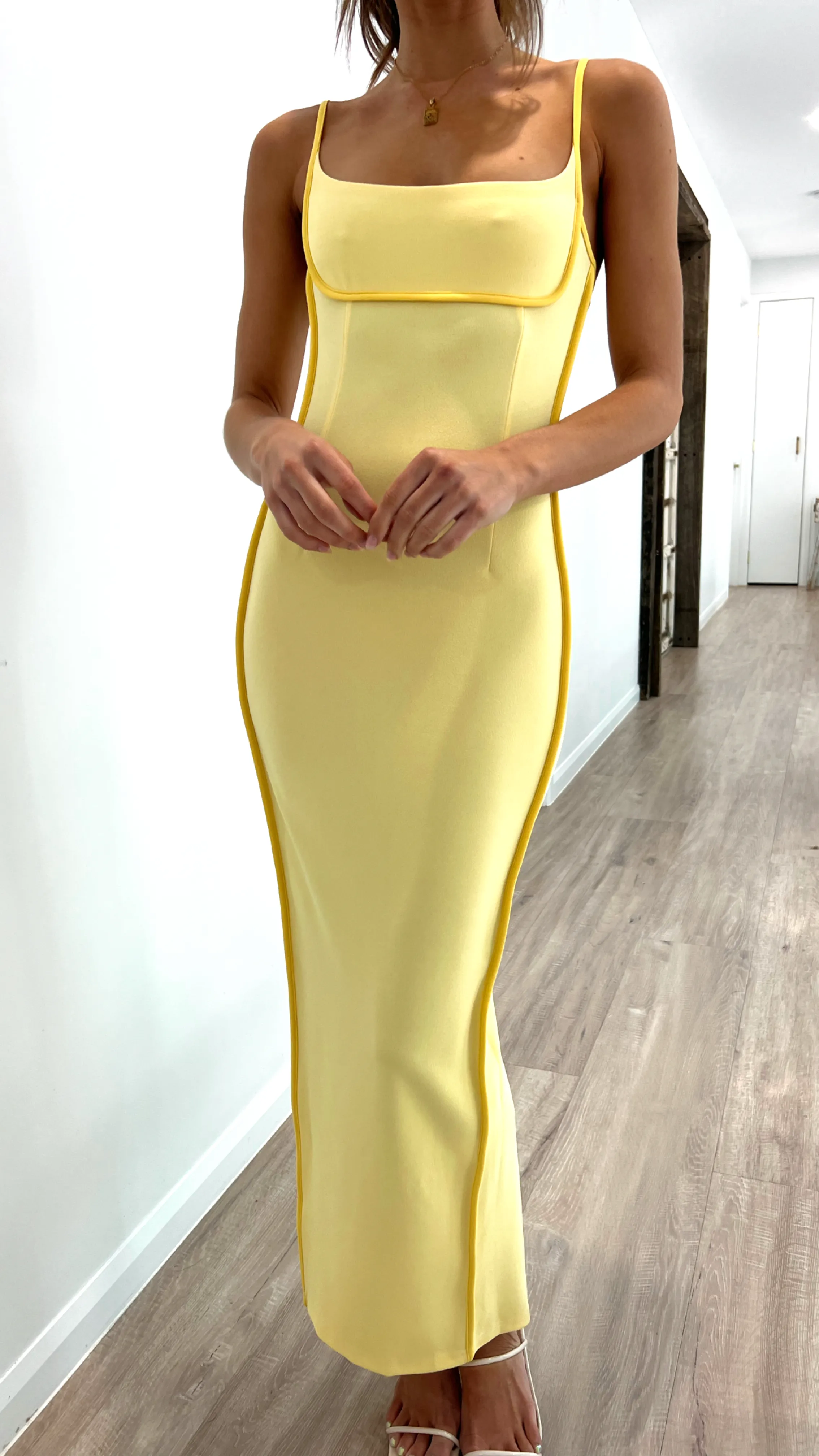 Halle Maxi Dress - Yellow sold by Billy J product image thumbnail 2