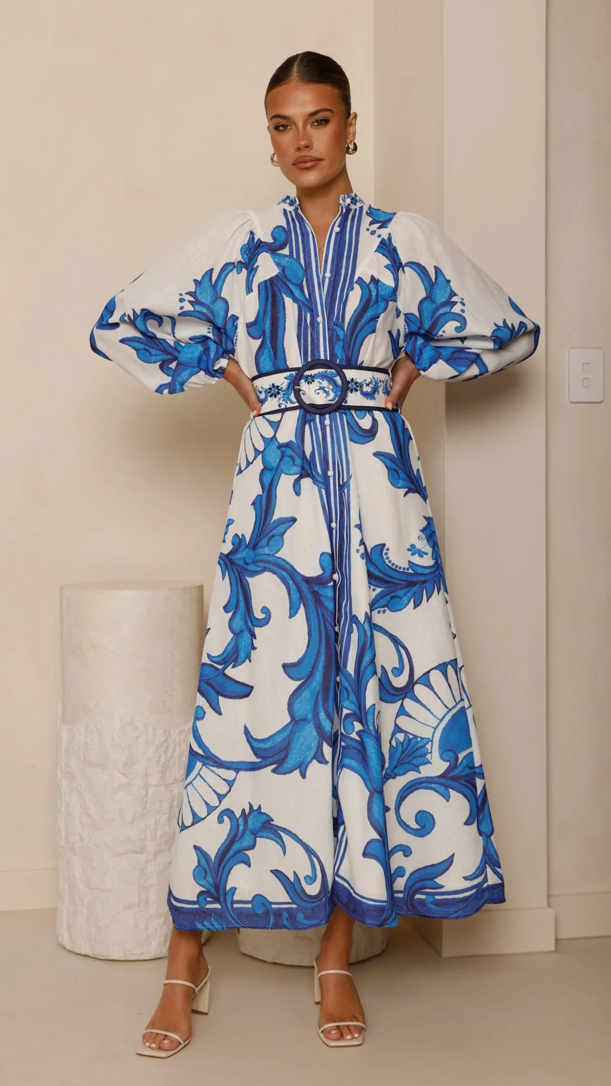 Carmal Long Sleeve Maxi Dress - Paradise sold by Billy J product image thumbnail 4