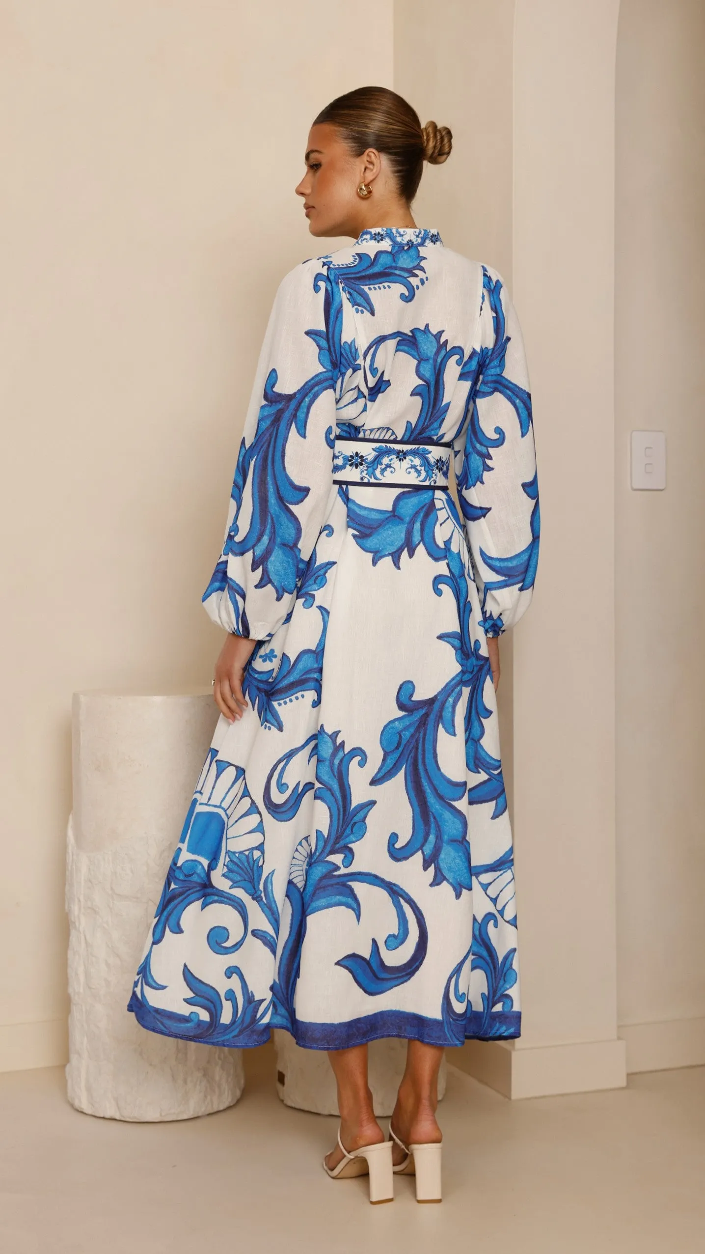 Carmal Long Sleeve Maxi Dress - Paradise sold by Billy J product image thumbnail 2