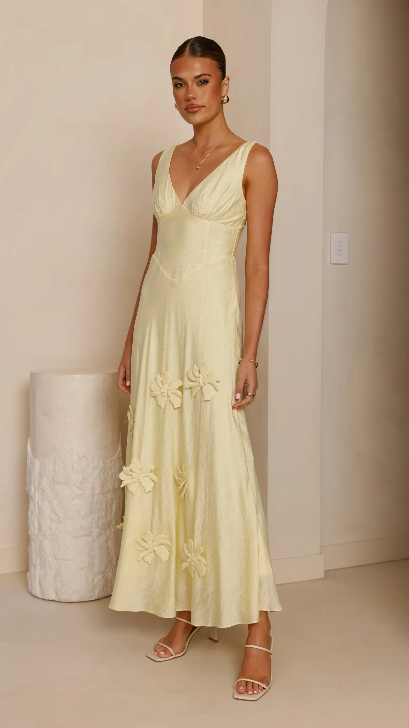 Lavara Maxi Dress - Yellow sold by Billy J product image thumbnail 4
