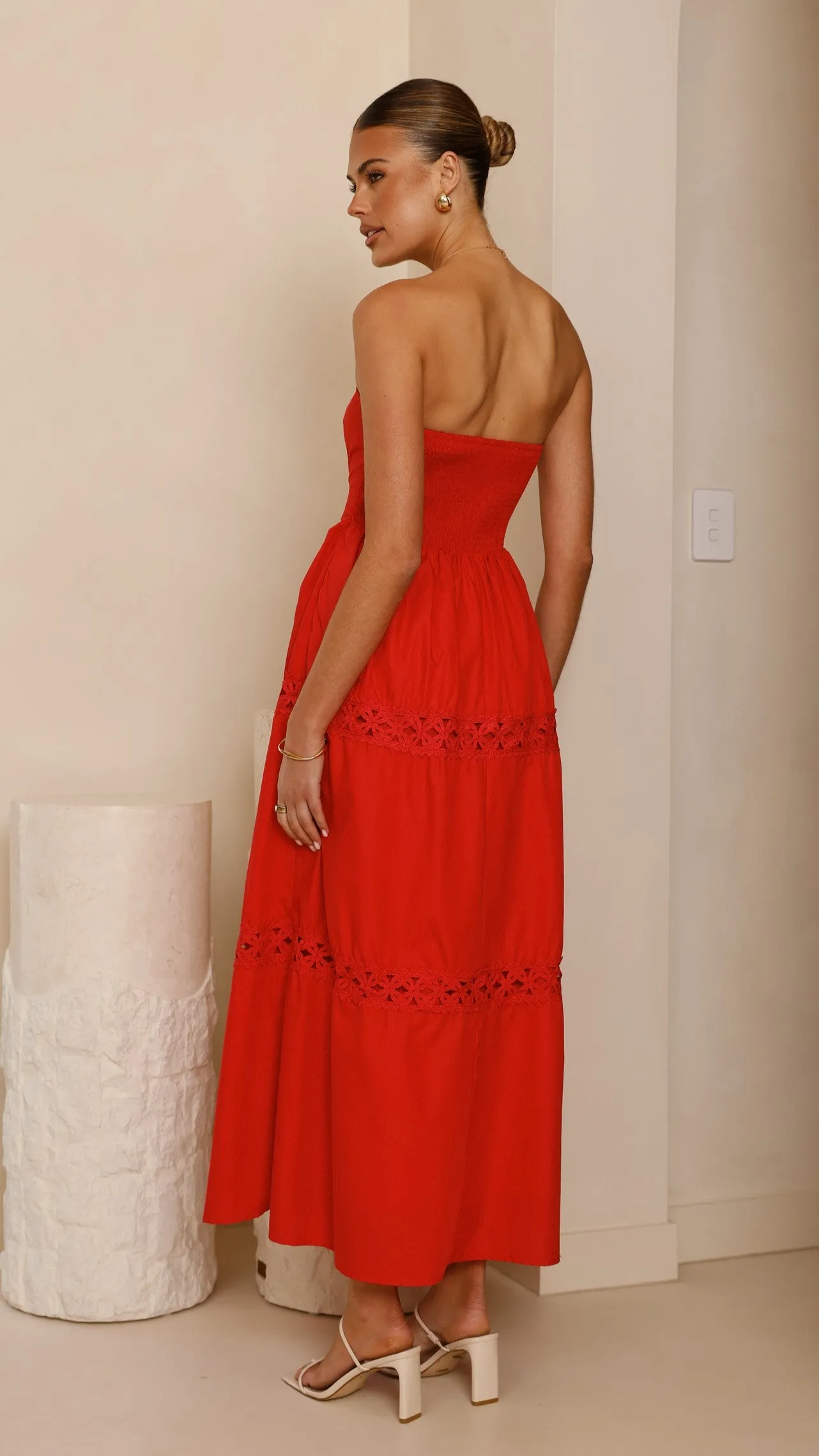 Silene Maxi Dress - Red sold by Billy J product image thumbnail 2