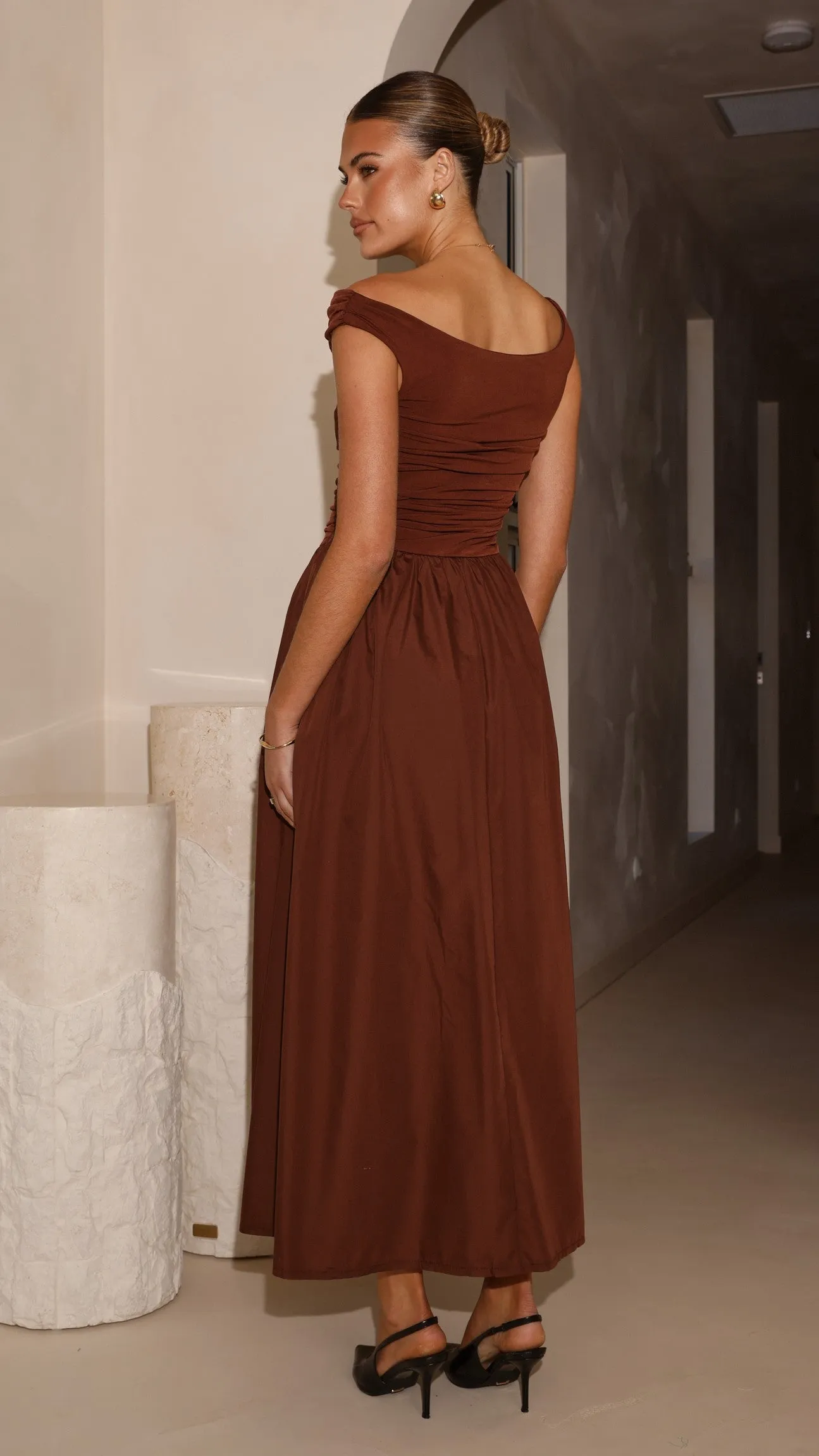 Immy Midi Dress - Brown sold by Billy J product image thumbnail 2