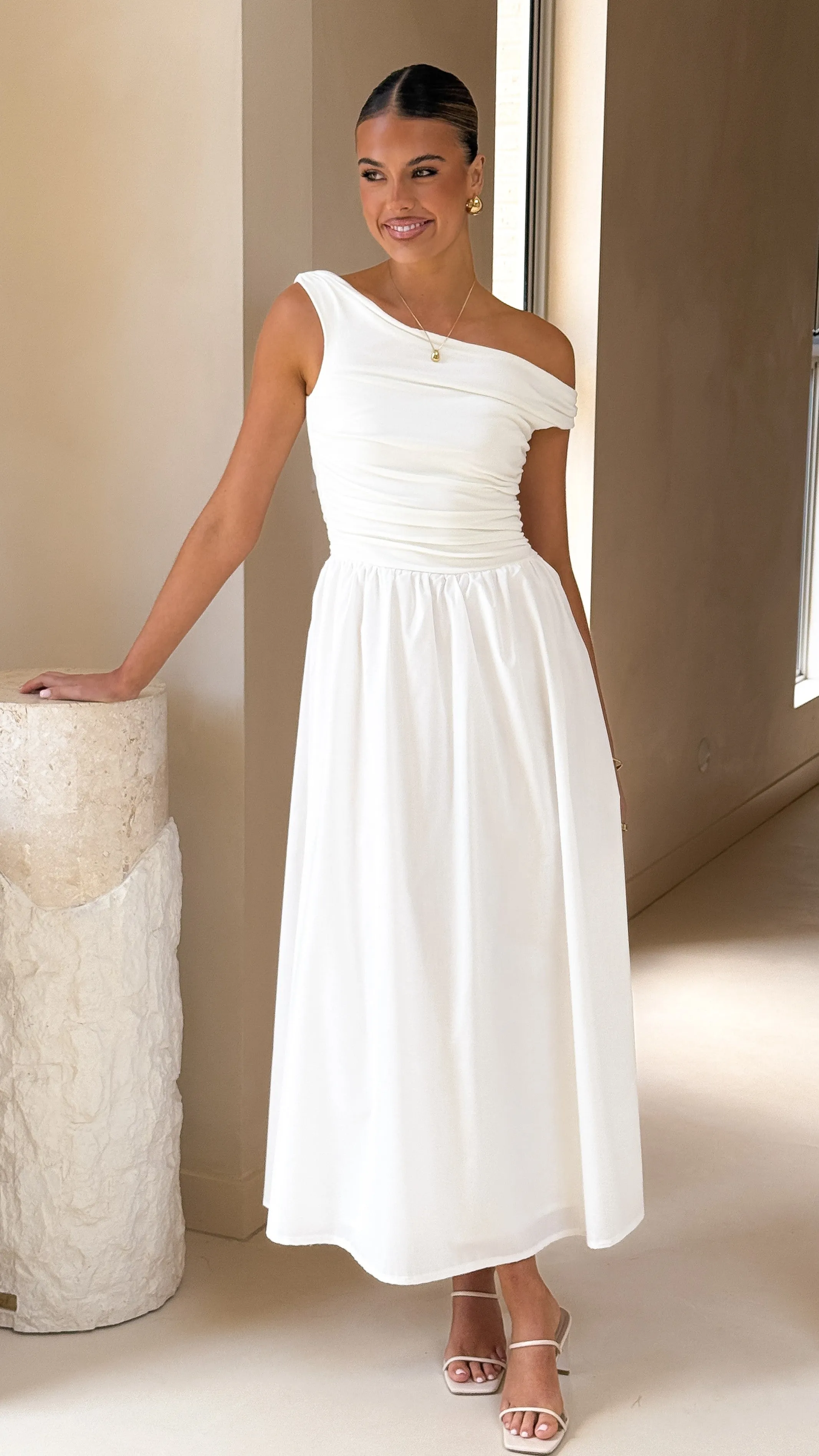Immy Midi Dress - White sold by Billy J product image thumbnail 5