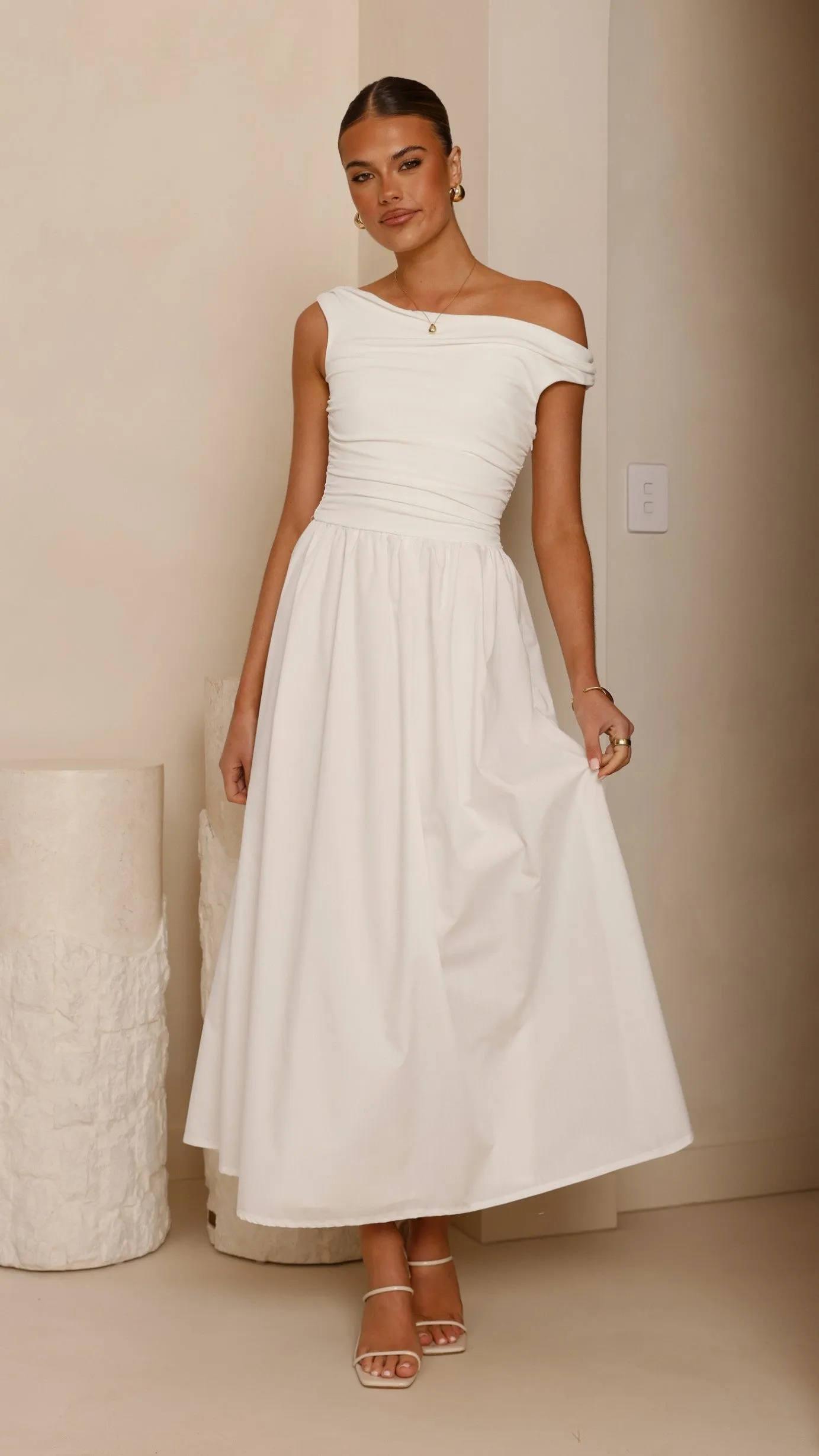 Immy Midi Dress - White sold by Billy J product image thumbnail 4