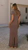 Valise Maxi Dress - Brown Marle sold by Billy J