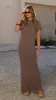 Valise Maxi Dress - Brown Marle sold by Billy J