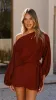 Katara Off Shoulder Top - Burgundy sold by Billy J