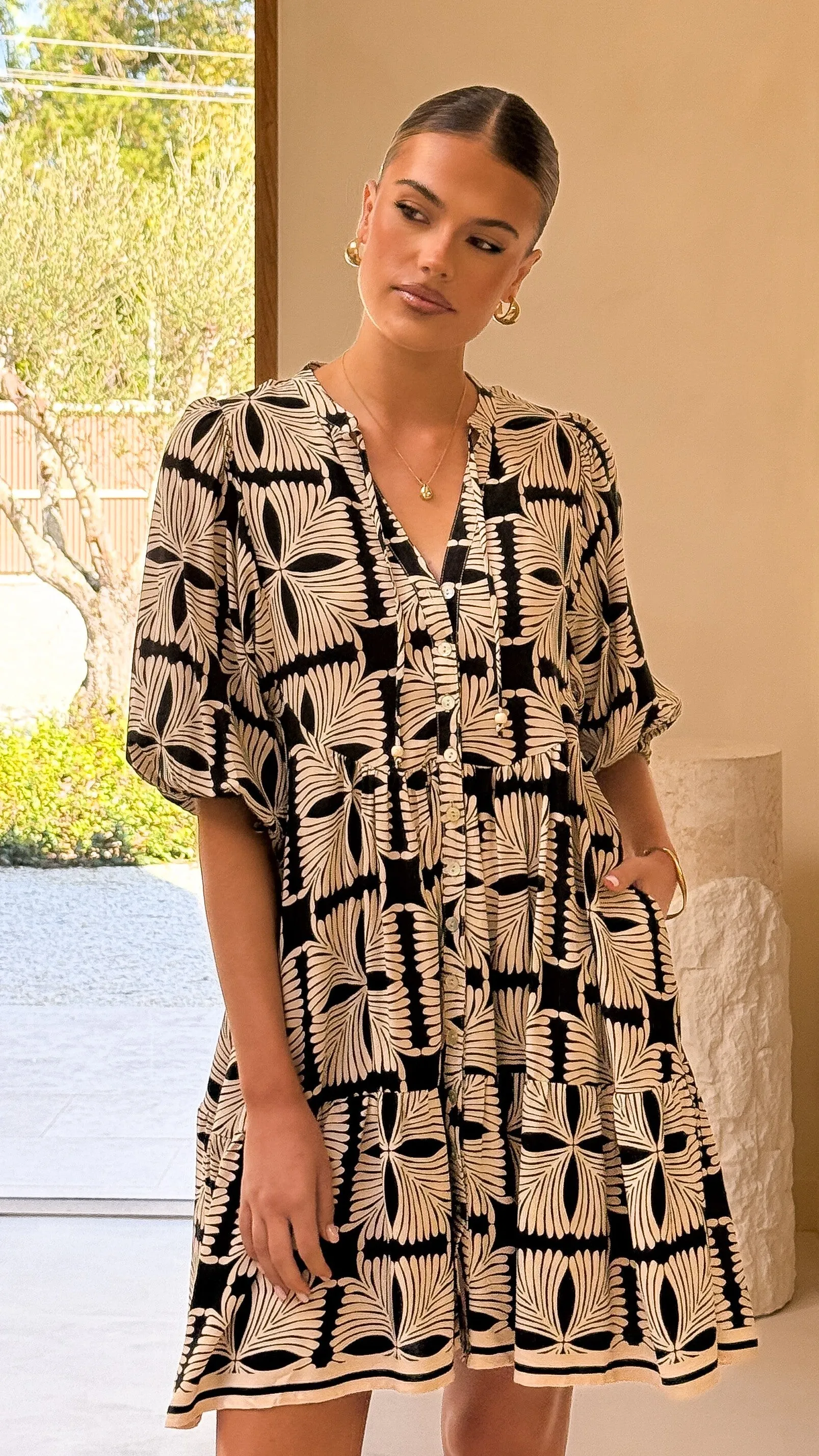 Tabitha Mini Dress - Cortana Print sold by Billy J product image thumbnail 4