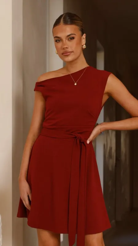 Gem Mini Dress - Burgundy sold by Billy J