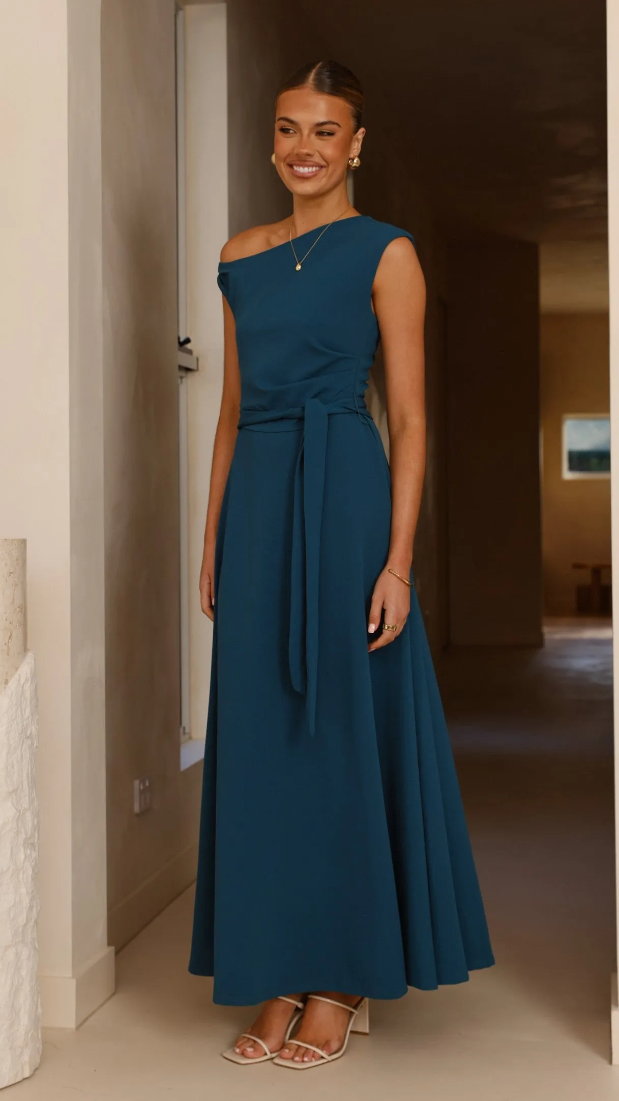 Gemma Maxi Dress - Teal sold by Billy J product image thumbnail 3