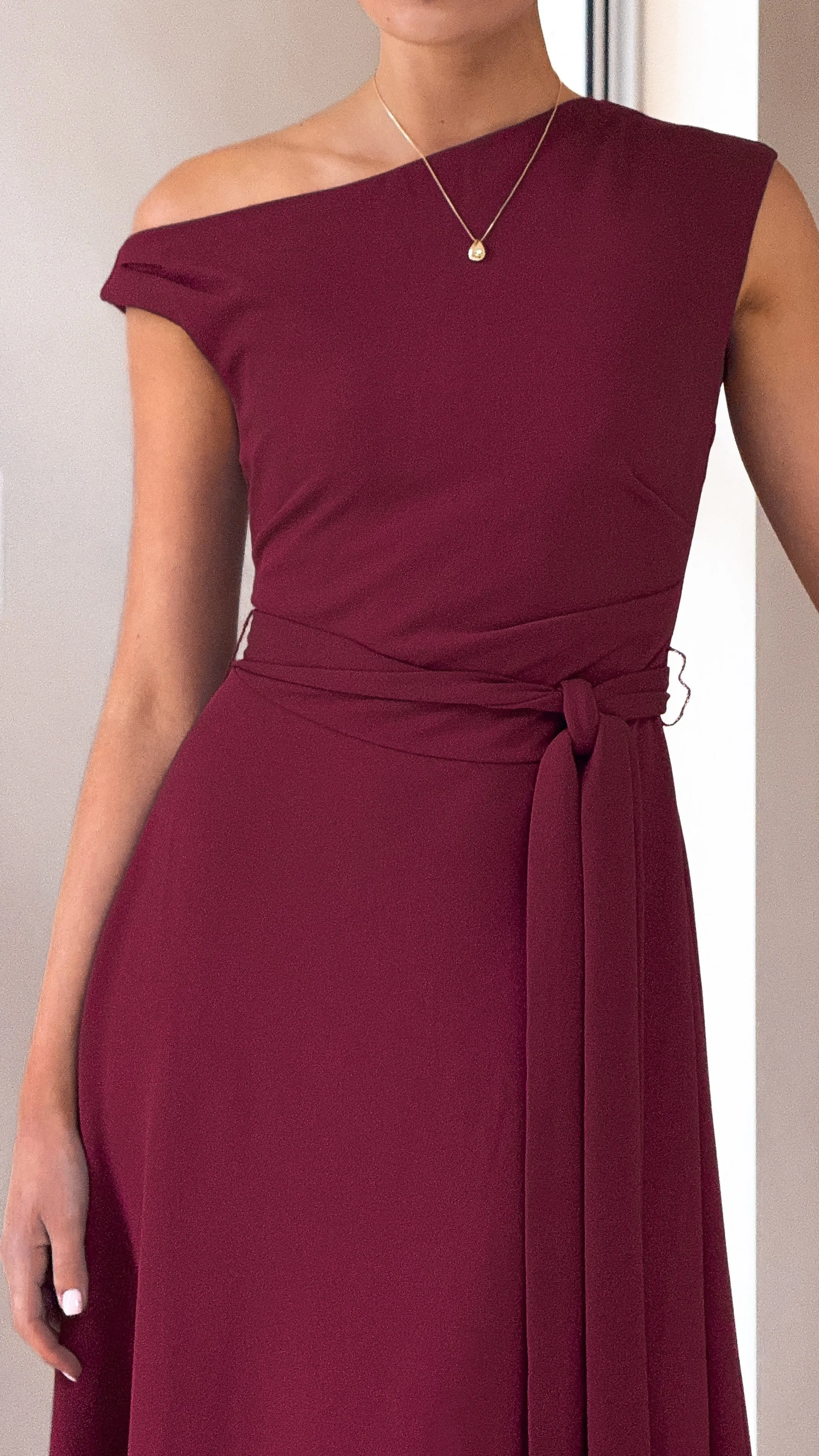 Gemma Maxi Dress - Burgundy sold by Billy J product image thumbnail 4