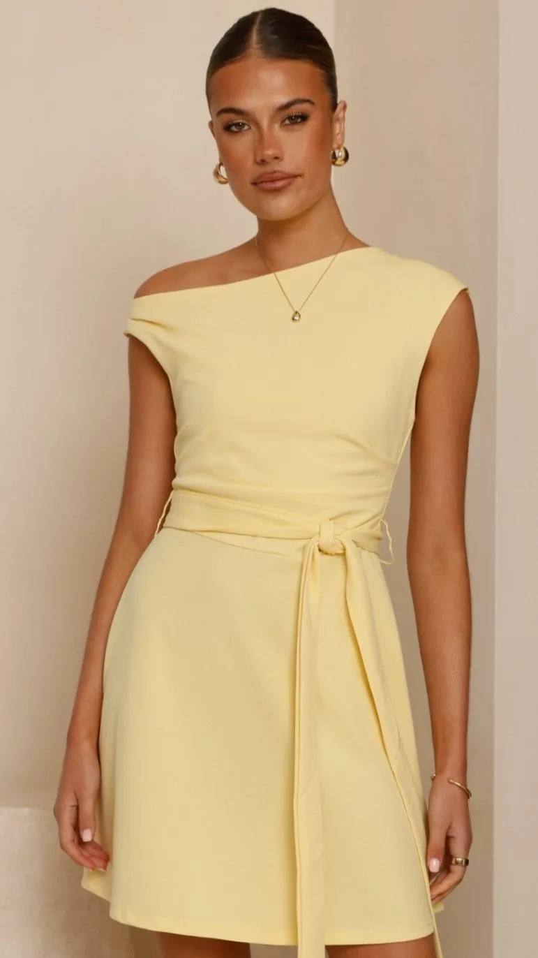 Gem Mini Dress - Yellow sold by Billy J
