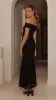 Tiarna Off The Shoulder Maxi Dress - Black sold by Billy J