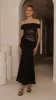 Tiarna Off The Shoulder Maxi Dress - Black sold by Billy J