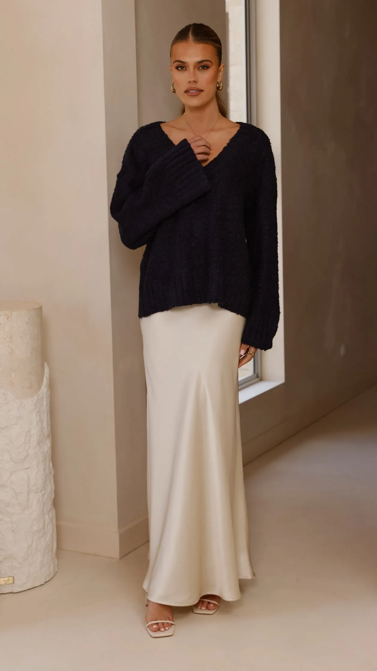 Silas Knit Top - Navy sold by Billy J product image thumbnail 4