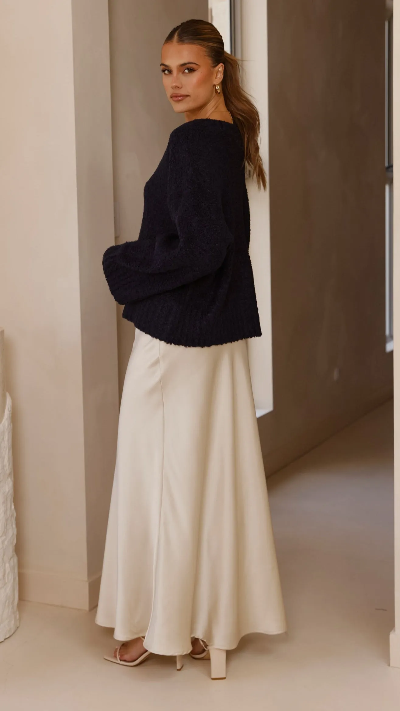 Silas Knit Top - Navy sold by Billy J product image thumbnail 2