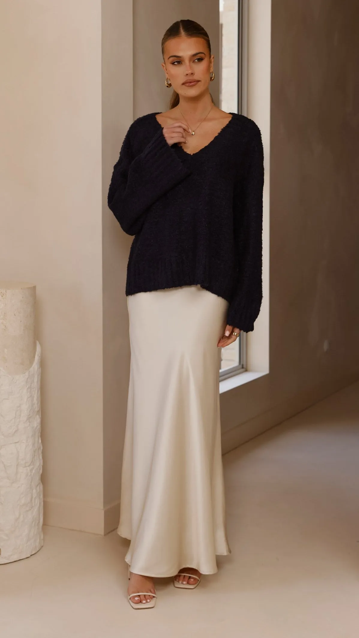 Silas Knit Top - Navy sold by Billy J product image thumbnail 5