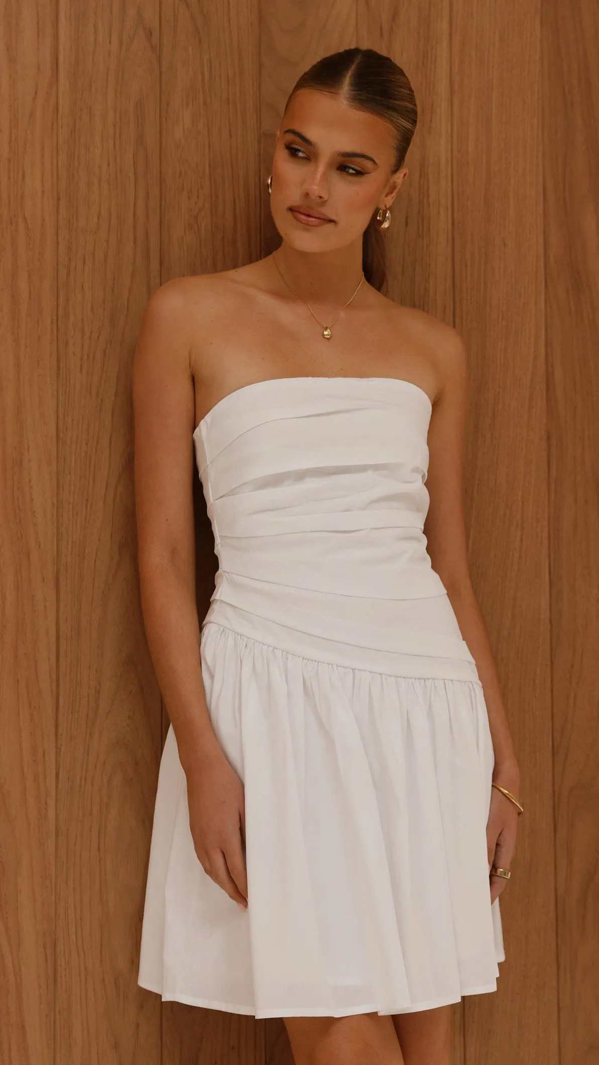 Selena Mini Dress - White sold by Billy J