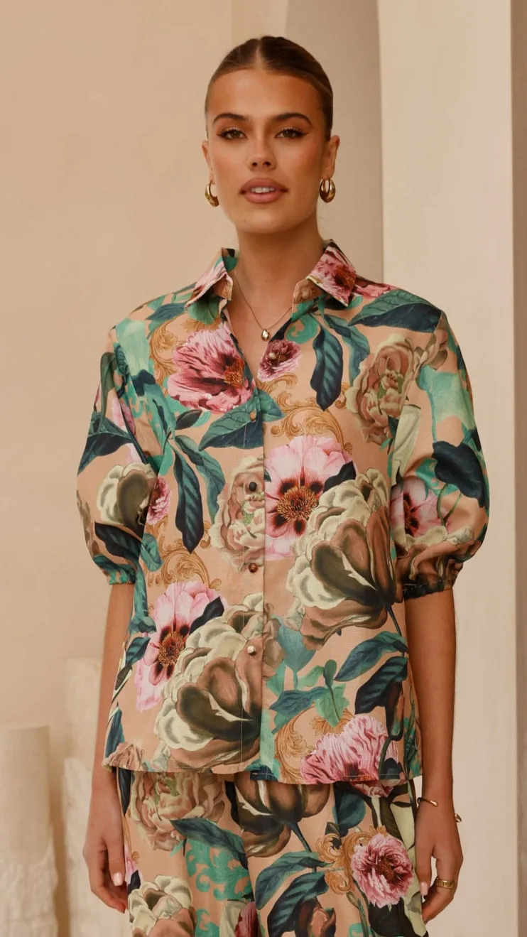 Sammy Button Down Shirt - Mocha Rose sold by Billy J product image thumbnail 3