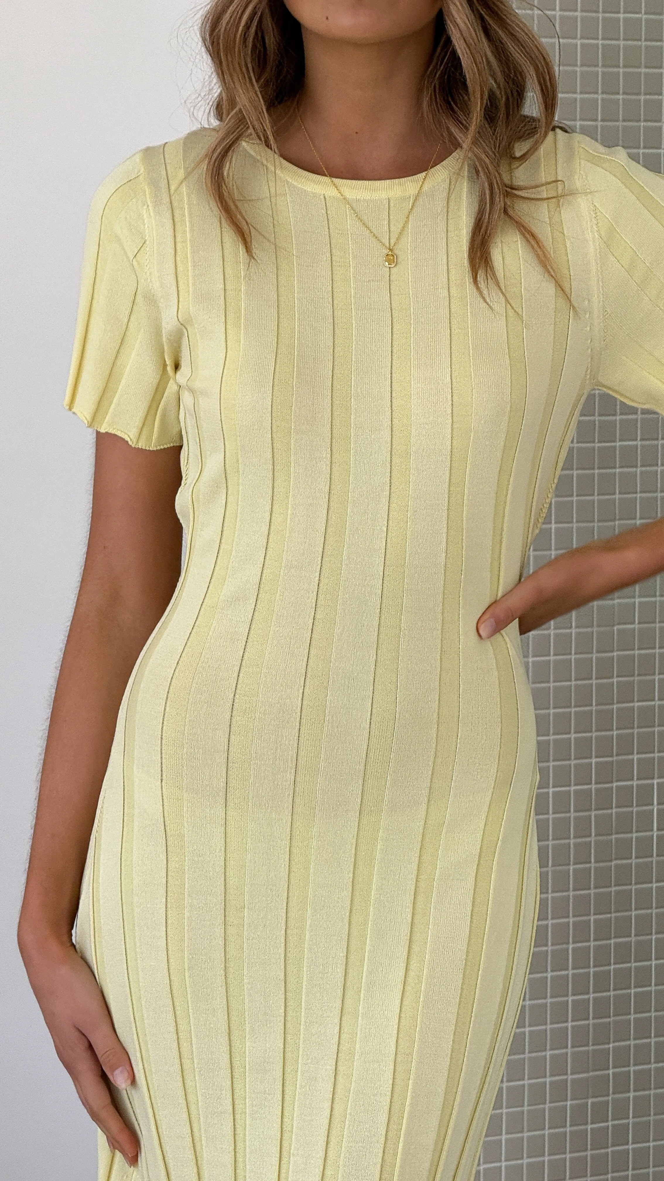 Mari Maxi Dress - Yellow sold by Billy J product image thumbnail 4