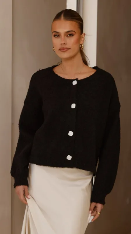 Zelara Knit Cardigan - Black sold by Billy J