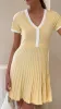 Kaylee Pleat Dress - Yellow sold by Billy J