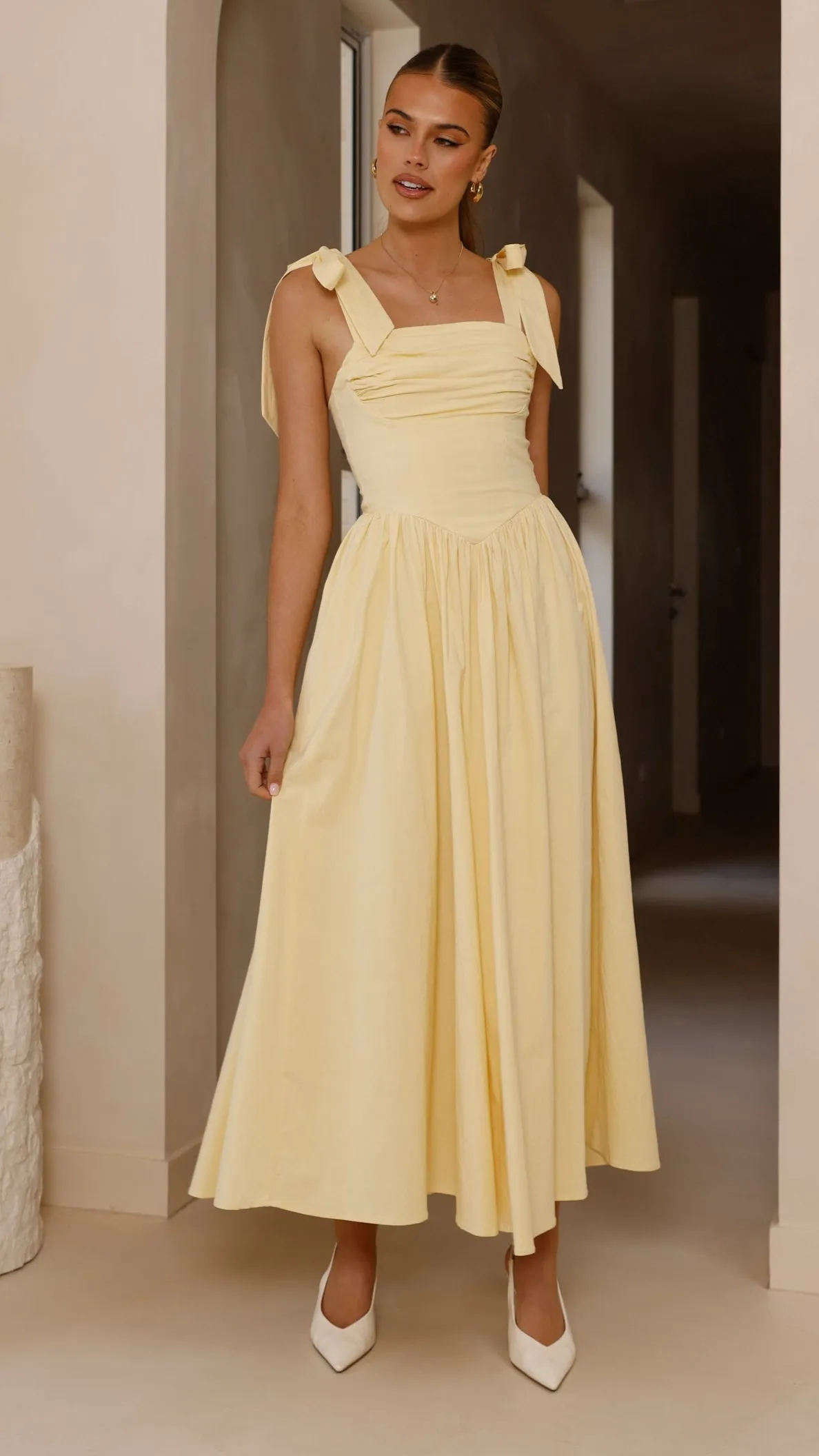 Haisley Maxi Dress - Yellow sold by Billy J product image thumbnail 5