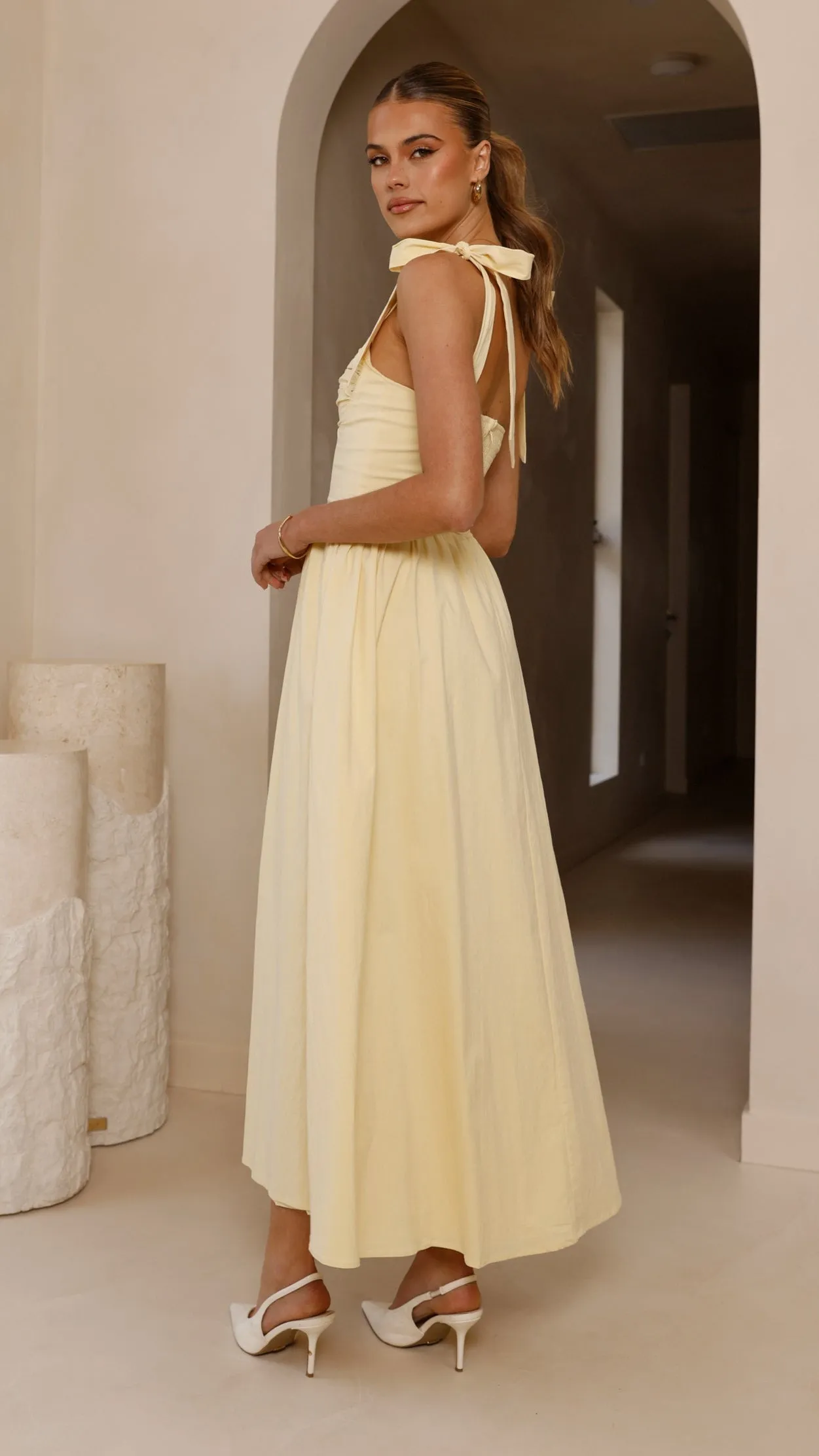 Haisley Maxi Dress - Yellow sold by Billy J product image thumbnail 2