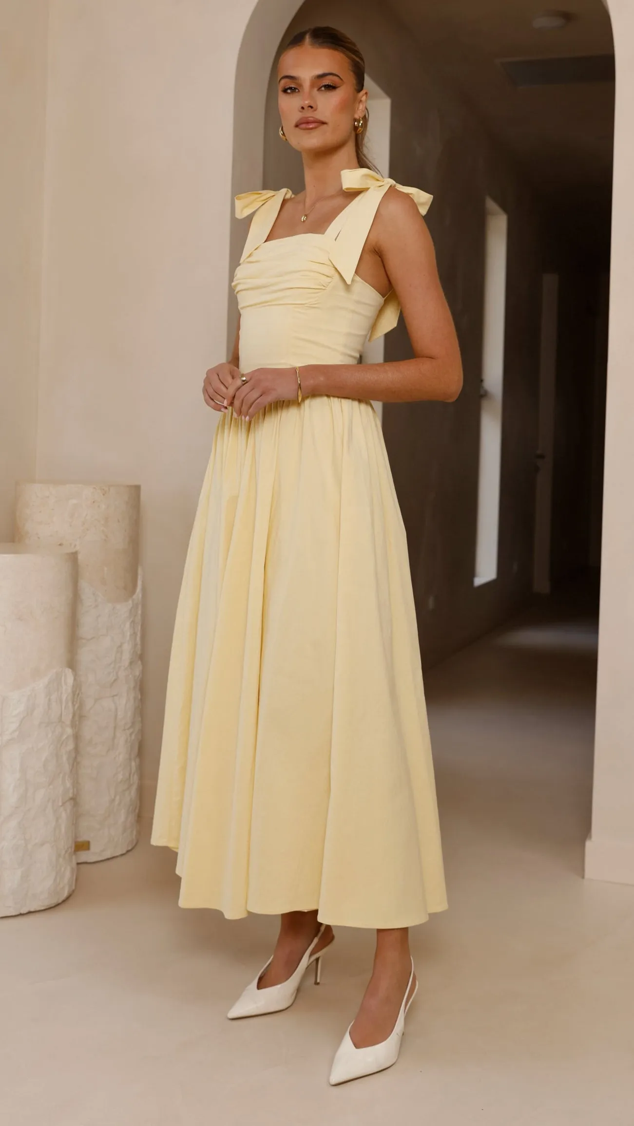Haisley Maxi Dress - Yellow sold by Billy J product image thumbnail 4