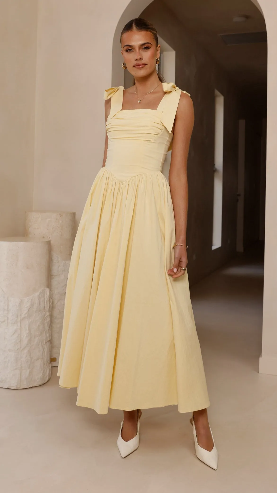 Haisley Maxi Dress - Yellow sold by Billy J product image thumbnail 3