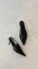 Xishi Heel - Black Crinkle Patent sold by Billy J