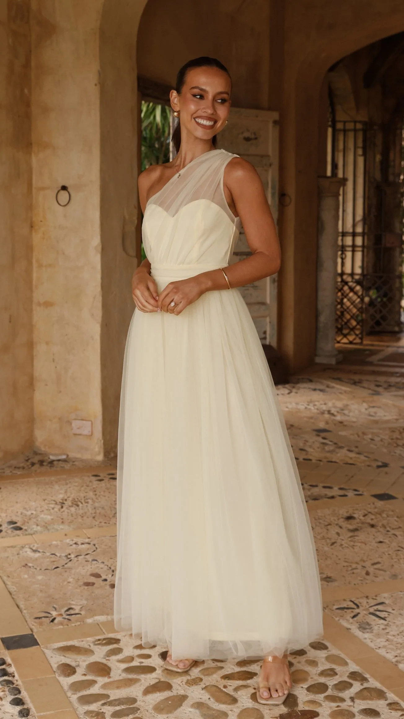 Talissa Tulle Maxi Dress - Yellow sold by Billy J product image thumbnail 5