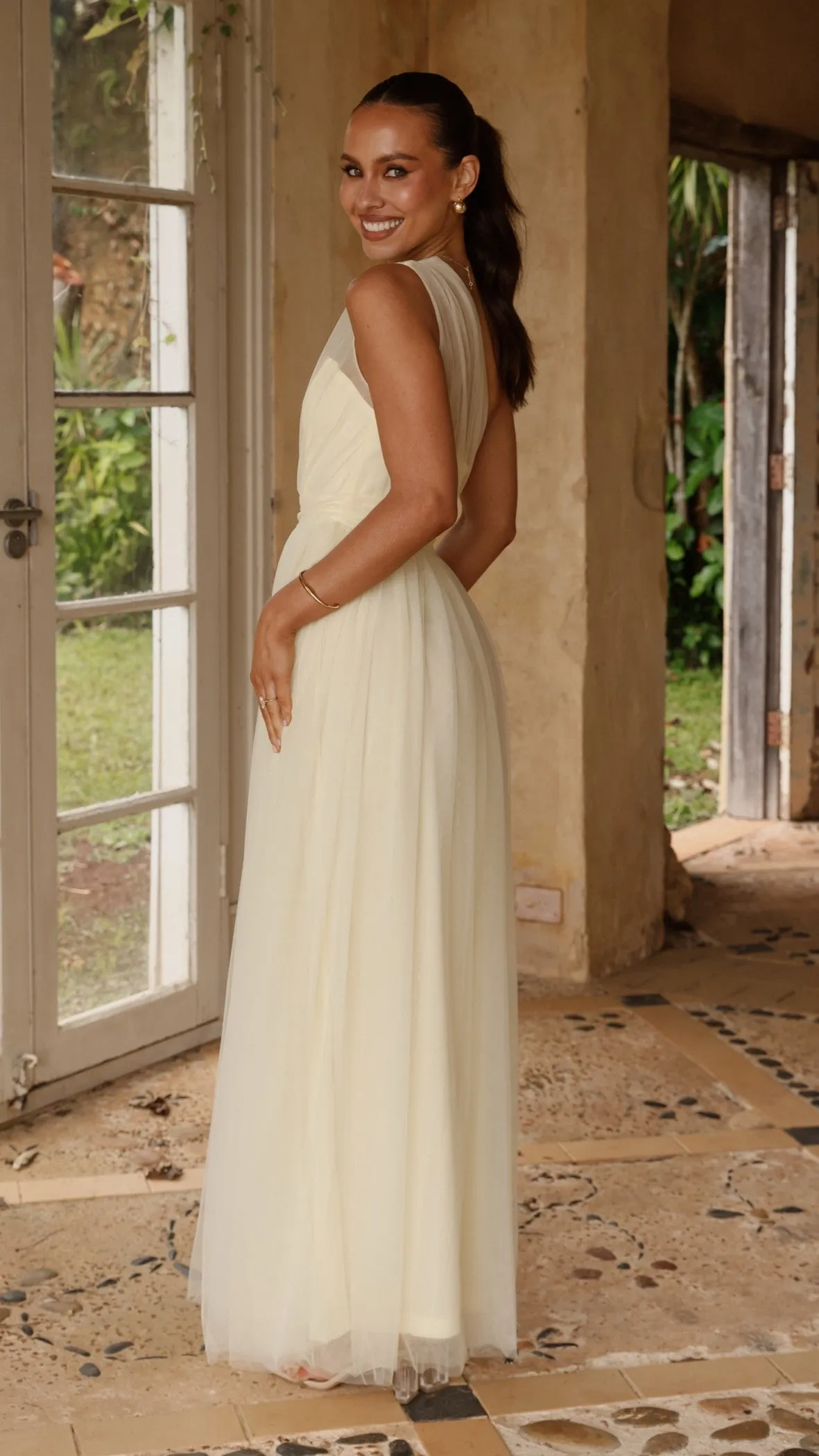 Talissa Tulle Maxi Dress - Yellow sold by Billy J product image thumbnail 2